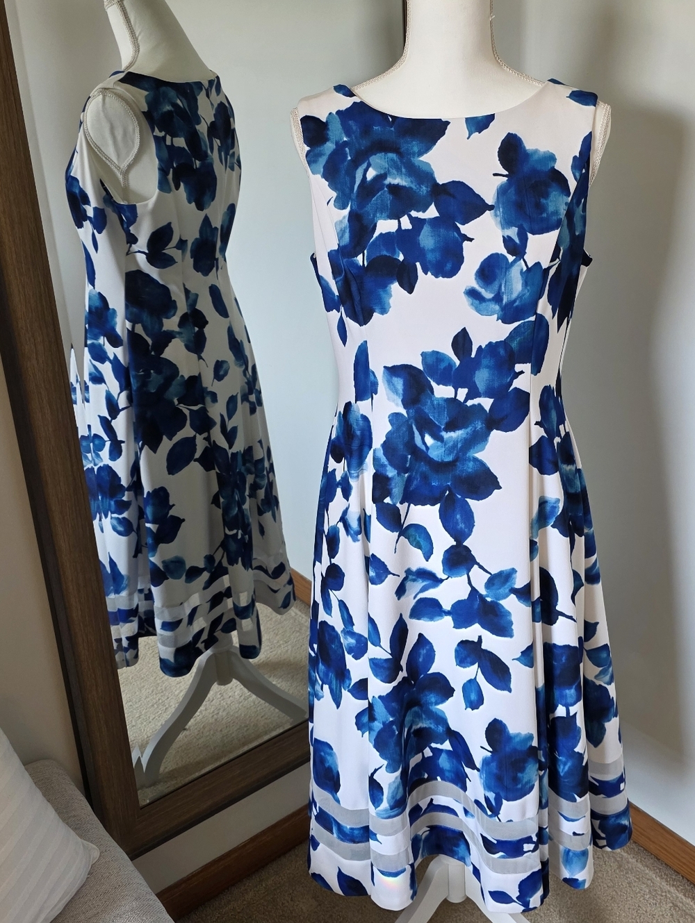 Calvin Klein Fit & Flare Midi Dress